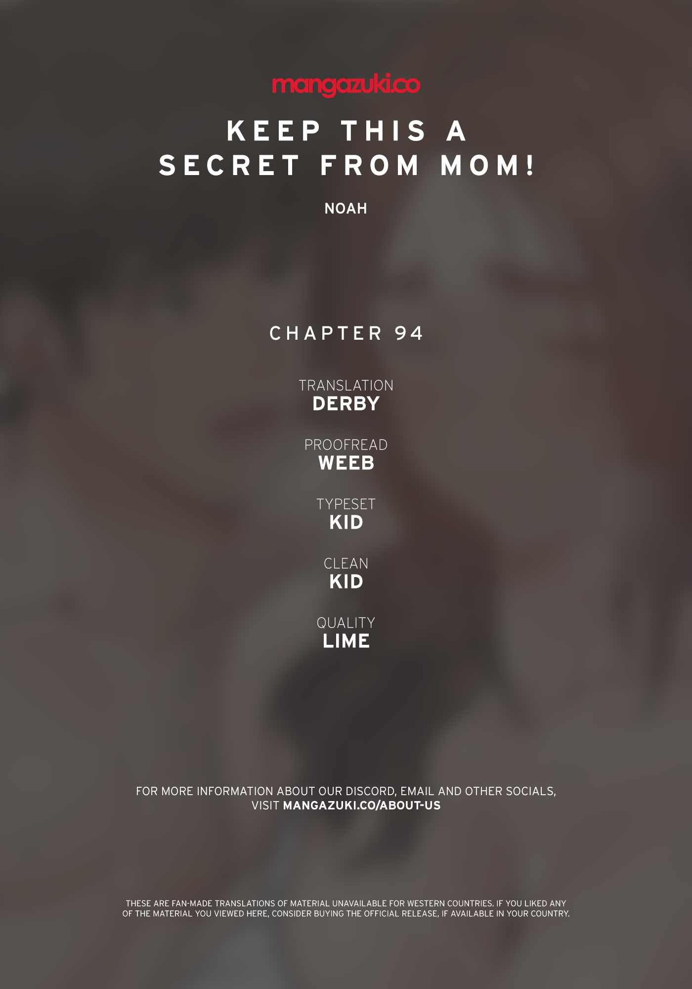 DON’T TELL MOM! Chapter 94 image 0