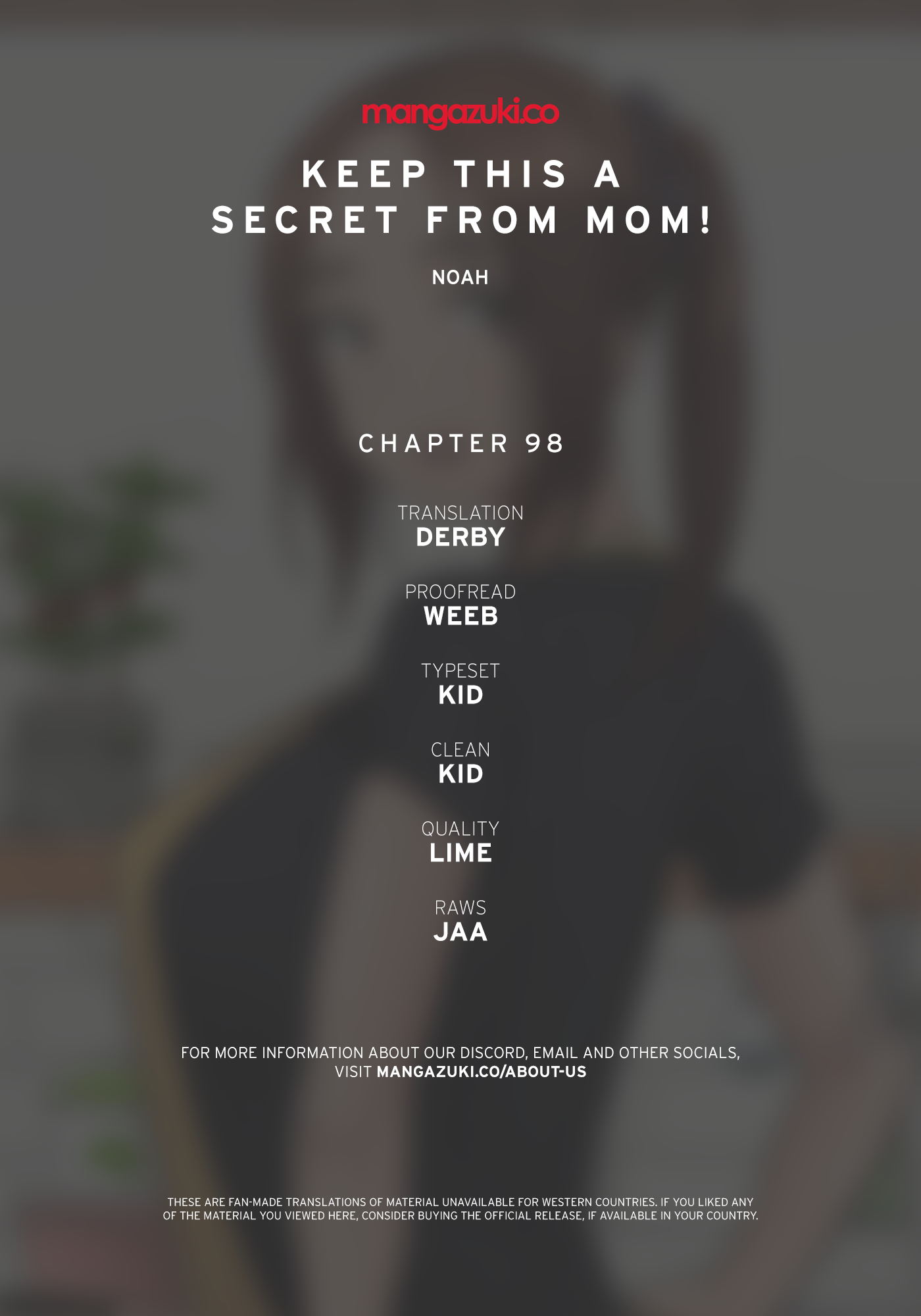DON’T TELL MOM! Chapter 98 image 0