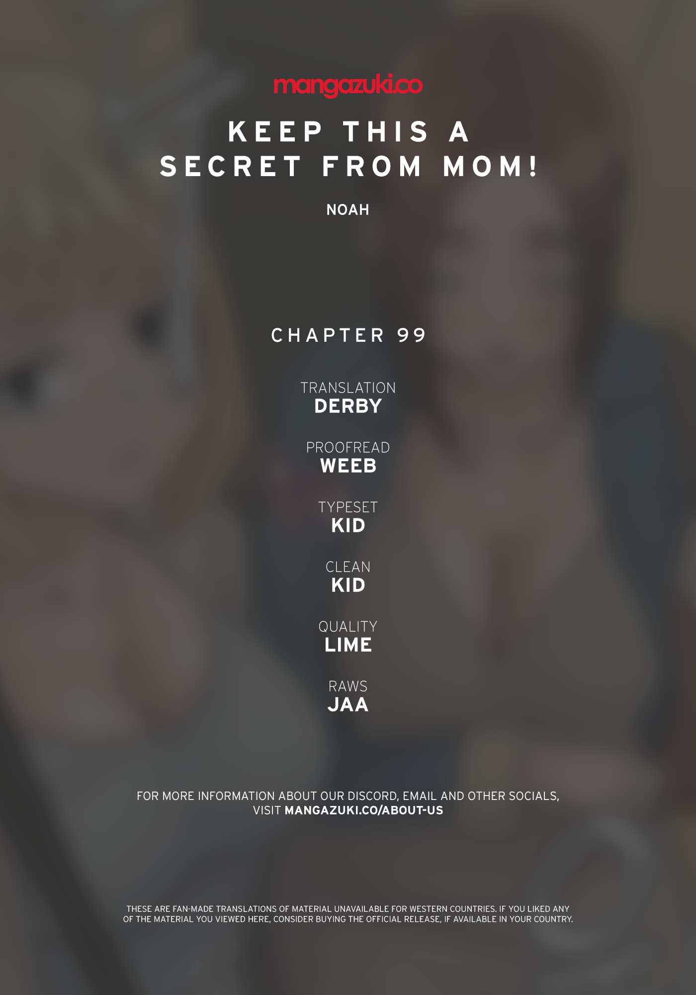 DON’T TELL MOM! Chapter 99 image 0