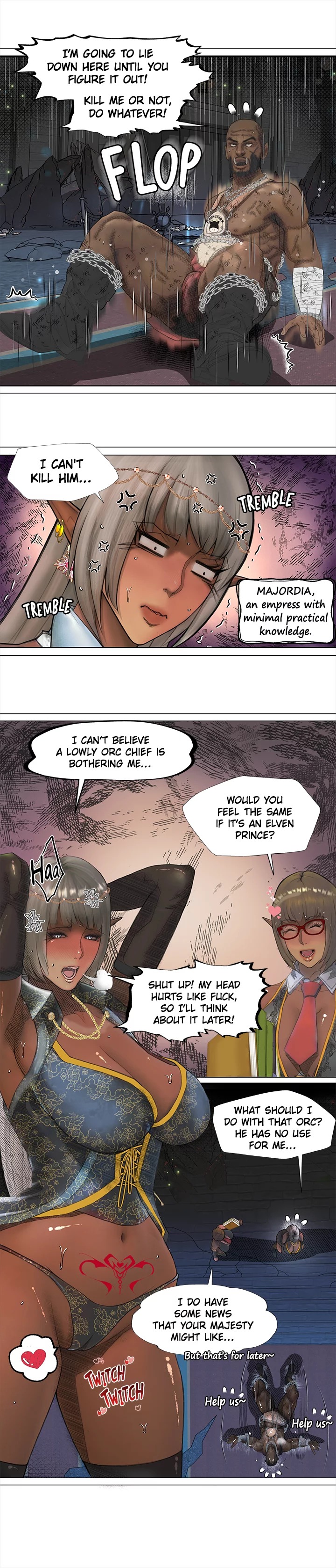 The Dark Elf Queen and the Slave Orc Chapter 1 image 12