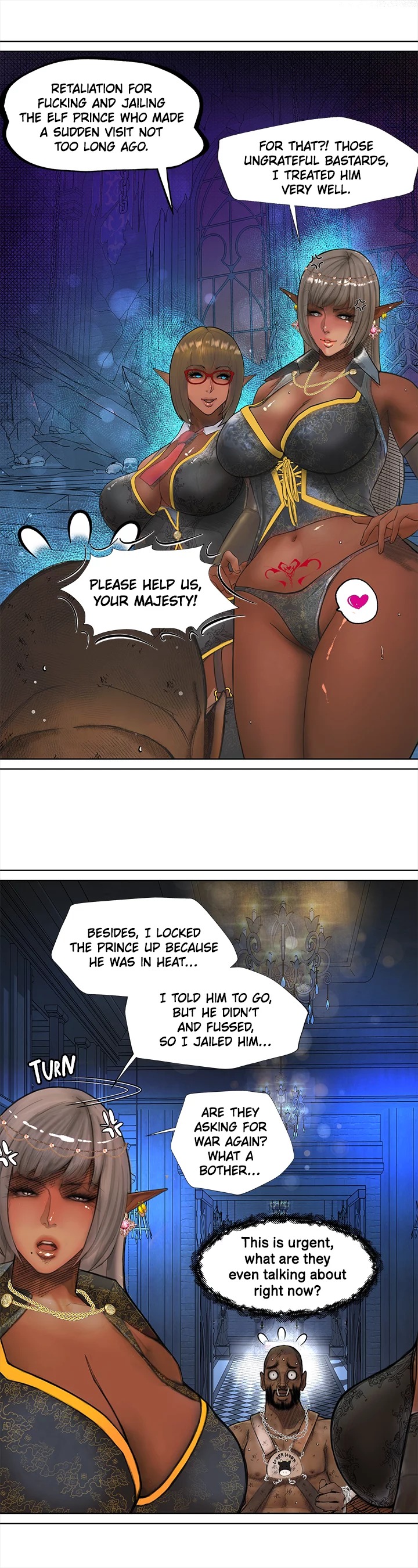 The Dark Elf Queen and the Slave Orc Chapter 1 image 3
