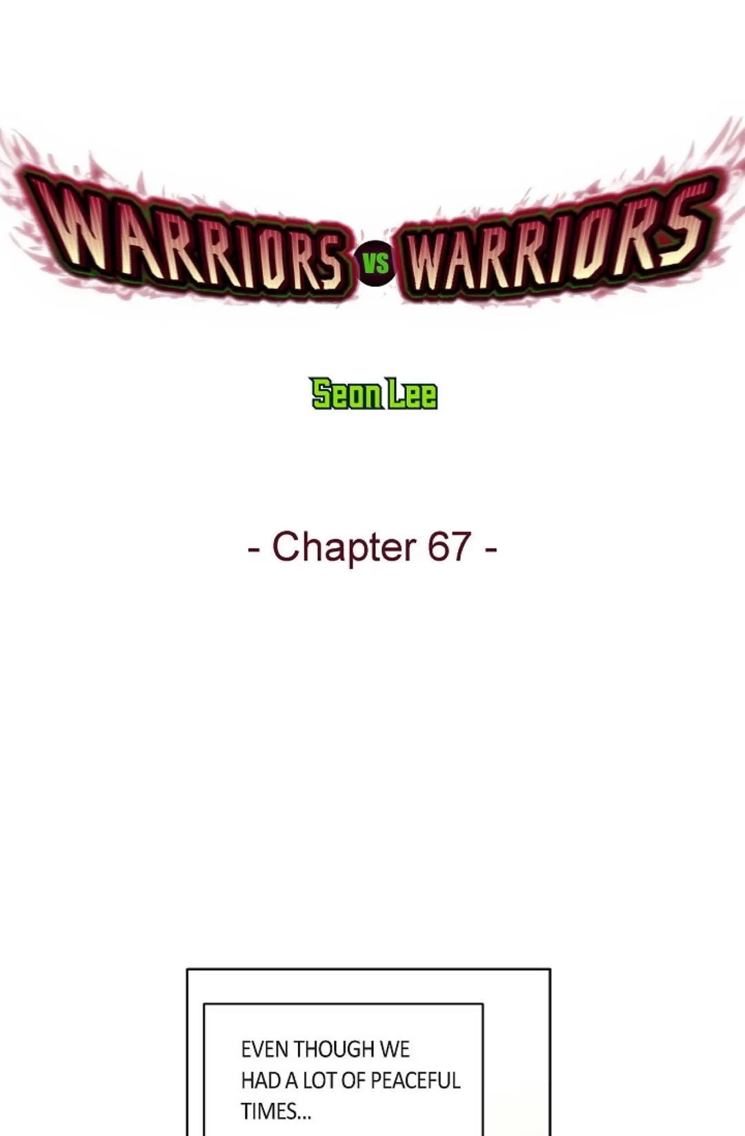 Warriors vs. Warriors Chapter 67 image 0